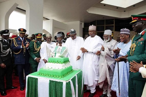 Photos: President Buhari, Vice President Osinbajo, Others At Independence Day Celebration In Aso Rock