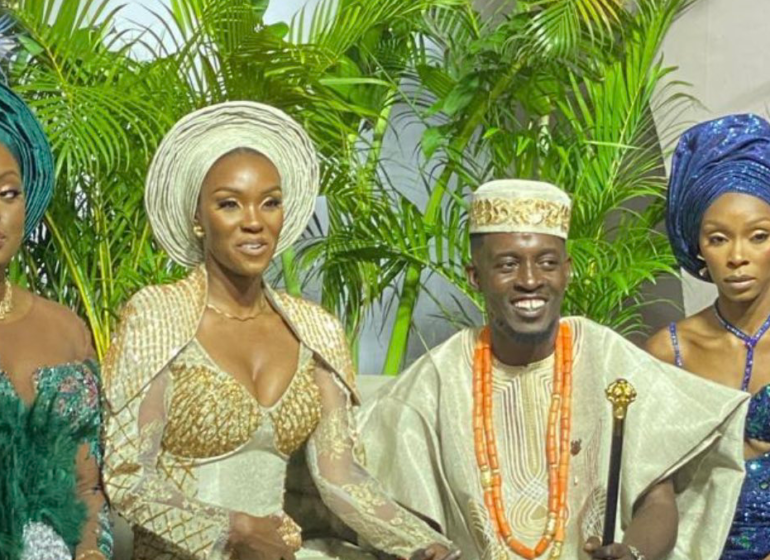 WATCH_ MI Abaga, Eniola Mafe hold star-studded traditional wedding-tsbnews.com4