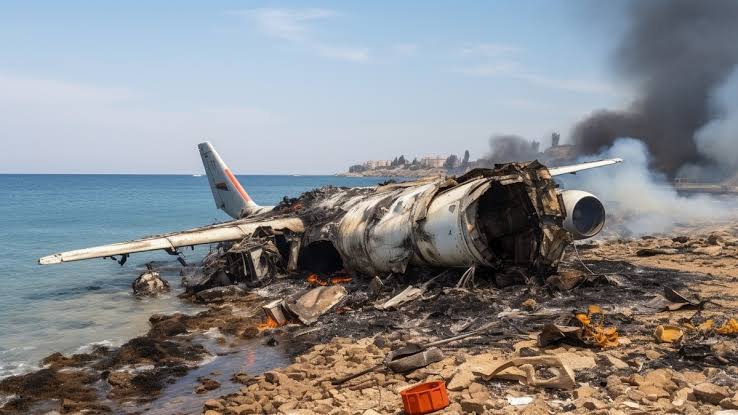 aircraft crashes over Mediterranean sea during training