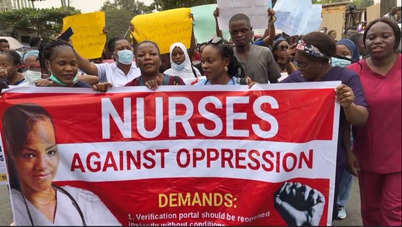 Nurses-protest-new-verification-guidelines-in-Lagos-Abuja6