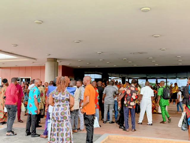 Delta NLC workers protest at state secretariat in Asaba