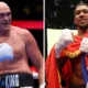 Tyson Fury and Anthony Joshua ahead of Cardiff heavyweight fight