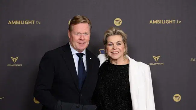 Ronald Koeman and his late wife Bartina Koeman