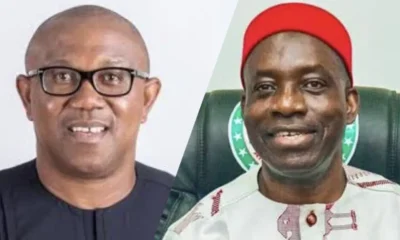 Peter Obi amid dispute over Anambra loans and FAAC deductions