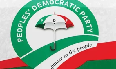 PDP logo as party dissolves Kano State Working Committee