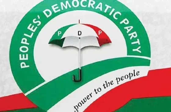 PDP logo as party dissolves Kano State Working Committee